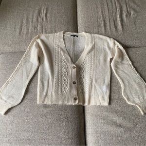 Lulus Lightweight Cream Cardigan